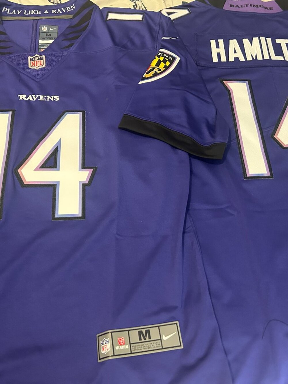 Nike Vapor Ltd BALTIMORE RAVENS KYLE HAMILTON Men's JERSEY Sz M,L,XL,2X NWT